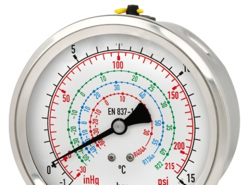 112.28, 132.28波登管壓力表，銅合金或不銹鋼材質(zhì)