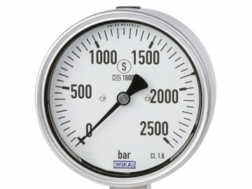 PG23HP-S波登管壓力表，不銹鋼材質(zhì)