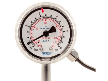 230.15波登管壓力表，不銹鋼材質(zhì)