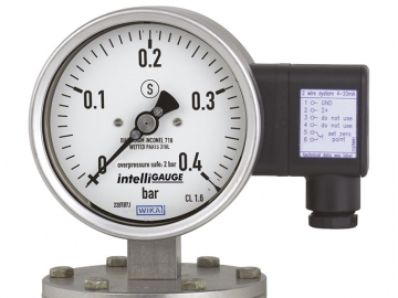 PGT43.100, PGT43.160帶電信號輸出的膜片式壓力表