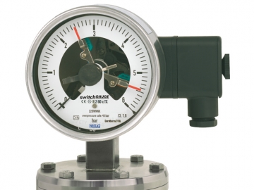 432.36+8xx, 432.56+8xx帶開關(guān)電接點(diǎn)的膜片式壓力表