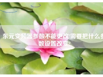 東元變頻器參數(shù)不能更改!需要把什么參數(shù)設(shè)置改變?