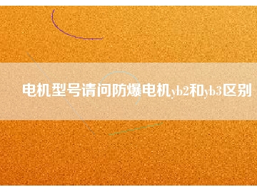 電機(jī)型號(hào)請(qǐng)問(wèn)防爆電機(jī)yb2和yb3區(qū)別