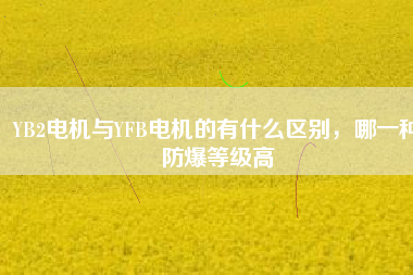 YB2電機(jī)與YFB電機(jī)的有什么區(qū)別，哪一種防爆等級(jí)高