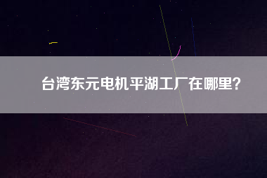 臺灣東元電機平湖工廠在哪里？