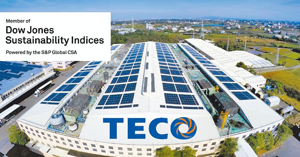 東元電機(jī)已連續(xù)三年入選DJSI道瓊永續(xù)指數(shù)新興市場(chǎng)類別，更三度列入國(guó)際永續(xù)評(píng)比機(jī)構(gòu)標(biāo)準(zhǔn)普爾（S&P Global）永續(xù)年鑑。圖／東元電機(jī)提供